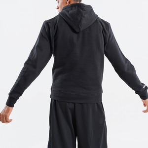 Sweat à capuche en molleton 100 % coton avec logo personnalisé, coupe classique pour homme, avec poche sur la manche, style streetwear hiver, vente en gros - Product Image 2