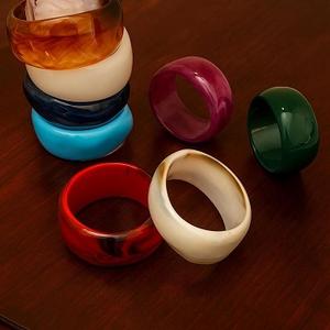 BIJOUX BANGLE EN RÉSINE COULEUR PLEINE CONCEPTION PERSONNALISÉE UNIQUE ÉLÉGANTE PLEINE CONCEPTION BANGLES FNSH Bracelet ÉPOXY en résine de petite taille - Product Image 3
