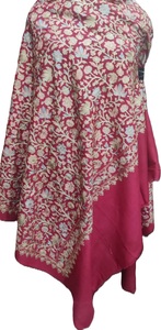 Handmade Pure Silk <strong>Pashmina</strong> <strong>Shawl</strong> Jacquard Embroidered and Custom Printed Designs Ready for Customization by Manufacturer - Product Image 3