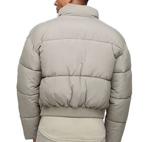 Nouvelle veste matelassée en coton polyvalente à imprimé lettres pour homme, style urbain, coupe courte, imperméable, imitation duvet, matelassée - Product Image 3