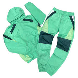 Wholesale OEM Custom Made Women Sports Wear Windbreaker Sets Wholesale High Quality Custom Logo Windbreaker Women <b>Tracksuit</b> - Product Image 1