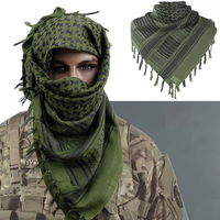 Arabe Shemagh Musulman Keffieh Foulard 100% Coton Tactique Désert Palestine Cou Tête Wrap Pour Hommes Femmes Shemagh Écharpe