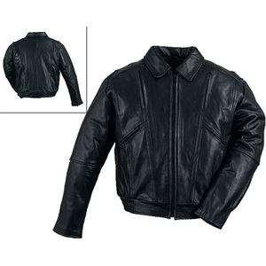 Chaqueta de Motociclista de Cuero para Hombre HMB-0529A, Logotipo Frontal, Ecológica, Ligera, Chaqueta de Motociclista Moderna, Negra, Venta al por Mayor Directa de Fábrica - Product Image 4
