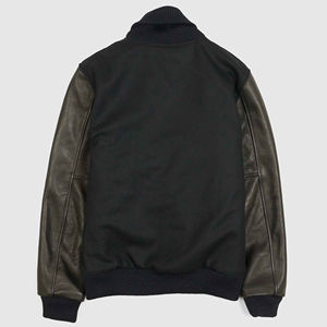 Collection Hiver 2026 Veste en Laine Coupe Ample Broderie Chenille Personnalisée Veste Bomber Mode Homme Femme Vente en Gros Nouveau Look - Product Image 3