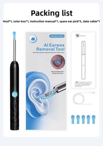 منظار أذن داخلي عالي الجودة مع كاميرا صغيرة مقاومة للماء لإزالة شمع الأذن بأمان ورؤية واضحة - Product Image 2