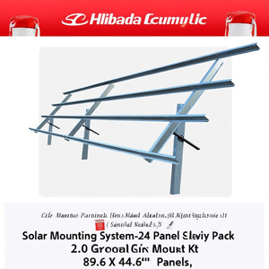 ระบบติดตั้งแผงโซลาร์เซลล์-24 แผง Sinclair Sky Rack 2.0 ชุดติดตั้งบนพื้นดิน ปรับได้ตามฤดูกาล ชุบกัลวาไนซ์แบบจุ่มร้อน ผลิตในสหรัฐอเมริกา 89.6 x 44.6 - Product Image 3