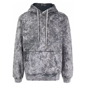 Sudadera con Capucha de Felpa Lavada al Ácido de Corte Regular para Hombre, 100% Algodón, Manga Regular, Logotipo Personalizado Bordado, Impermeable y Ecológica - Product Image 6