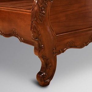 Luxury Handmade <strong>Classic</strong> King Size Bed Frame Solid Teak Wood Eco-Friendly Carved Modern Design School Hotel Commercial Use <strong>Java</strong> - Product Image 4