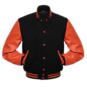 แจ็กเก็ตเบสบอลวิทยาลัยแบบทางการเสื้อแจ็คเก็ตทีมตัวแทนแบบว่างเปล่าเสื้อแจ็คเก็ตเลตเทอร์แมน - Product Image 1