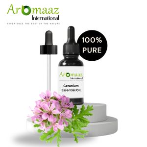 Huile essentielle de géranium AROMAAZ International pour la peau et l'aromathérapie - Bienfaits anti-rides et anti-âge - Product Image 3