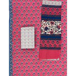 Unstitched Mulmul Dupatta Shekhawati <b>Block</b> <b>Printed</b> Pakistani Dress Salwar Kameez Choli Lehenga Choli Suit - Product Image 1