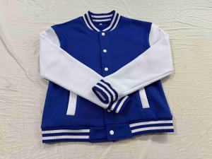 Épaissie printemps automne coupe-vent imperméable Logo personnalisé support écologique laine doublé Baseball Bomber Varsity veste hommes - Product Image 2