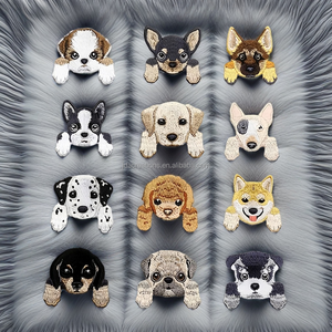 Patch brodé Appliqué Chiot Espionnant pour la Décoration de Vêtements - Product Image 1