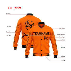 Veste universitaire personnalisée en laine et cuir pour une image de marque de luxe, avec patch en chenille de qualité supérieure, style Letterman - Product Image 2