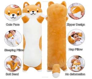 Long Shiba Inu Corgi Plush Foam Filled Body <b>Pillow</b> Giant <b>Stuffed</b> Animals Dog Sleeping <b>Pillow</b> Baby Soothing Toys Unisex 70-130cm - Product Image 2