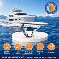Crochet de fixation pour garde-corps en acier inoxydable 316, crochet ouvrable, 43x18mm, mousqueton, kayak, yacht, accessoires de bateau