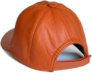 Gorra de béisbol de cuero vintage de lujo para otoño e invierno, gorras de cuero negro con cierre ajustable para hombre - Product Image 2
