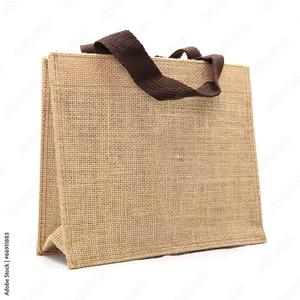 Vente en gros de sacs d'épicerie en jute personnalisés avec motif géométrique, sacs à provisions à poignée promotionnels du meilleur fournisseur indien - Product Image 5