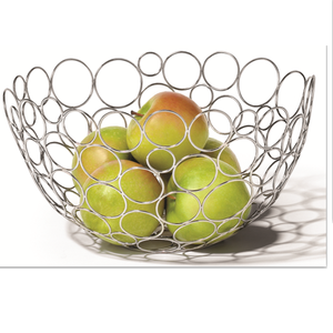 Silver Decorative <b>Metal</b> Wire Kitchen Vegetable and Fruit <b>Storage</b> Fruit <b>Basket</b> Home and Kitchen Decor Food <b>Storage</b> <b>Basket</b> New - Product Image 1