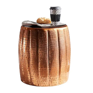 Table en métal de haute qualité conception martelée à la main table centrale latérale noire fantaisie pour l'utilisation de décor de meubles d'intérieur en gros - Product Image 4