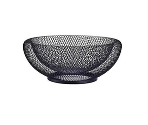 Mayorista y fabricación Cesta de frutas de metal Color negro Mesa elegante Cesta de frutas de metal hecha a mano India moderna de lujo - Product Image 5