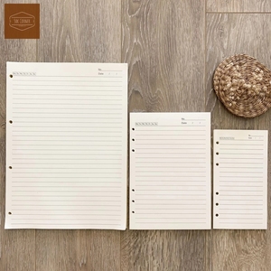 Papelería Oficina Escuela A5 B5 Papel de recarga de hojas sueltas para diario Cuaderno Scrapbook Línea personalizada/Rejilla/Puntos/Papel en blanco - Product Image 3