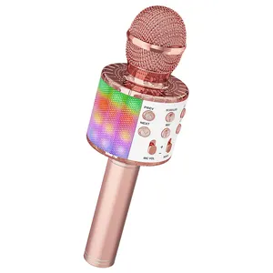 High Quality Karoake Mics with Light Wireless Professional Portable Microphone Great for Singing