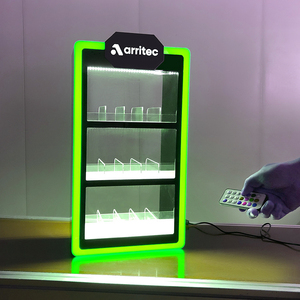 Porte-cigarette acrylique pliable transparent Présentoir résistant à l'eau moderne et robuste pour comptoirs de magasin - Product Image 2