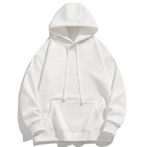 Haute qualité 400 Gsm coton lourd pull à capuche pour hommes personnalisé brodé polaire hiver sans cordes sans cordes pull personnalisé - Product Image 2