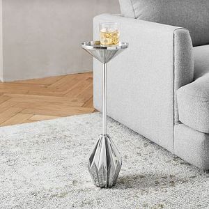 โต๊ะอลูมิเนียมเคลือบเงินแบบคลาสสิคโต๊ะข้างโต๊ะกลางทำด้วยมือ - Product Image 2