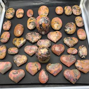 เม็ดโรโดไนต์ธรรมชาติเกรด AAA เป็นรูปหัวใจที่เลือกได้แบบหลวมสำหรับทำเครื่องประดับได้รับการรับรองจากบุคคลที่สาม - Product Image 3