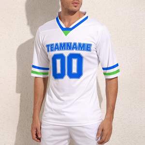 OEM al por mayor logotipo personalizado Rugby práctica Jersey Unisex fútbol americano Jersey con alta calidad de manga corta Camiseta impresa - Product Image 1