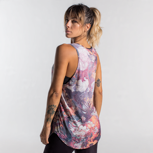 Camisetas sin mangas estampadas para Yoga y Fitness para mujer, camisetas ligeras sin mangas ajustadas con sublimación, camisetas sin mangas con estampado personalizado para mujer - Product Image 3