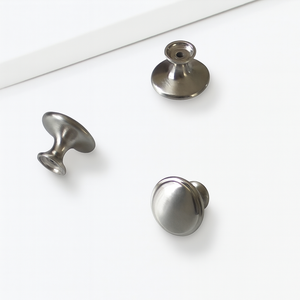 Perilla Redonda Moderna para Muebles de Aleación de Zinc con Acabado Cepillado, Tirador Duradero para Gabinetes de Cocina, Baños, Armarios y Cajones - Product Image 3