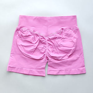 Impact Fitness Shorts pour femmes 4.5 Gym sans couture taille haute bande entraînement Scrunch bout à bout Yoga cravate teint Sport vêtements pour motard - Product Image 2