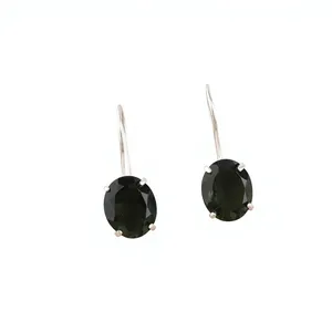 Pendientes Colgantes de Turmalina Verde Hechos a Mano con Engaste de Bisel en Plata de Ley 925, Joyería de Lujo Unisex - Product Image 6