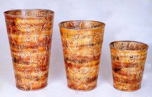 Jardinière tendance pour la décoration de jardin, jardinière en métal pour fleurs, jardinières décoratives courbées à la main, jardinières décoratives courbées à la main - Product Image 5