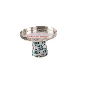 Support à chocolat de luxe en incrustation de nacre plateau d'affichage à desserts en métal décoratif pour mariage et décoration intérieure au meilleur prix - Product Image 4