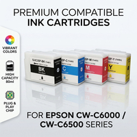 Cartouche d'encre d'impression Enlite SJIC35P compatible avec Epson ColorWorks CWC6000AE pour imprimantes d'étiquettes Epson C6500 ColorWorks