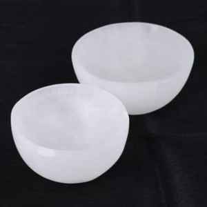 Cuenco de selenita de 8 "marroquí Natural de calidad superior más vendido, artesanía de piedra semipreciosa, decoración del hogar, curación de carga - Product Image 5
