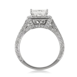 Nouvelle bague de Moissanite en argent Art déco mariage bijoux fins pour femmes meilleure bague en pierre de Moissanite de coupe - Product Image 3