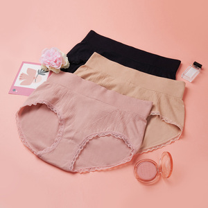 Cecina กางเกงในบิกินี่เอวสูงของผู้หญิงชุดชั้นในสีพื้นสำหรับทุกวันทำจากโพลีเอไมด์92% 8% สแปนเด็กซ์ผ้าทอโลโก้เอวขายดี - Product Image 6