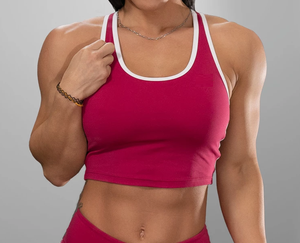 Soutien-gorge de sport sans couture réglable pour femmes avec compression élastique douce et motif imprimé pour les adultes actifs - Product Image 2