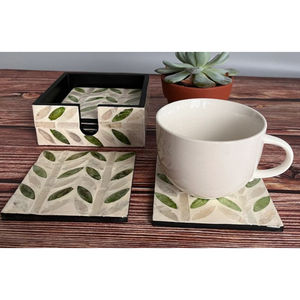 Dessous de verre au design unique Dessous de verre en nacre de forme carrée Dessous de verre faits à la main Dessous de verre à bon prix - Product Image 4