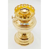 Lampe à huile vintage en laiton poli faite à la main en gros, lanterne à kérosène avec cheminée en verre, décoration d'intérieur, collectionneurs de Noël, bougeoirs