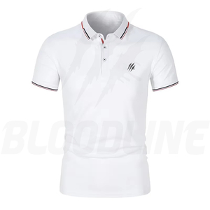 Chemise Homme Rouge à Manches Courtes Bloodline avec Logo Imprimé Numérique sur le Devant, Coupe Classique Formelle, Tissu Oxford en Coton Respirant - Product Image 2