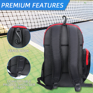 กระเป๋าเป้สะพายหลังพิคเกิลบอลแบบปรับแต่งได้กระเป๋าไม้ตี2-4ใบความจุขนาดใหญ่กระเป๋าใส่ไม้เทนนิสสำหรับผู้ชายผู้หญิงขายส่ง - Product Image 4