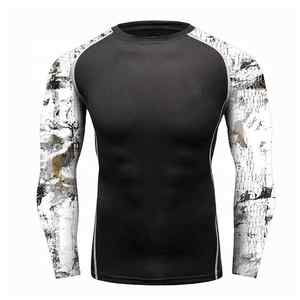 Unisex de alta calidad transpirable BJJ MMA Rash Guard personalizado cómodo Unisex equipo de entrenamiento - Product Image 4