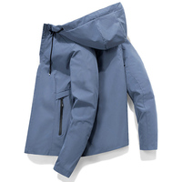 Veste à capuche brodée à la machine pour homme, style décontracté, tendance, avec logo personnalisé OEM, vêtements de marque tendance, veste de travail