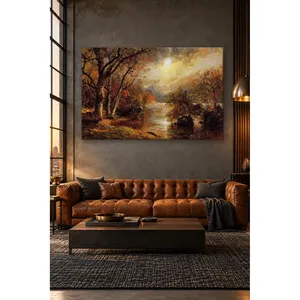 Fida Cropsey - Matin brumeux d'automne sur le lac Greenwood - Impression sur toile - Product Image 5